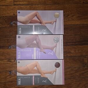Silk Impressions Pantyhose Bundle In Plus Size XXXL